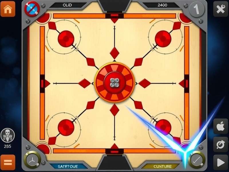 Carrom Titan Dynamo Game Screen